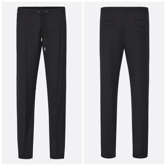 NWOT DIOR Wool Jogger Pants In Noir XS 28 (EUR 44) - Picture 13 of 13